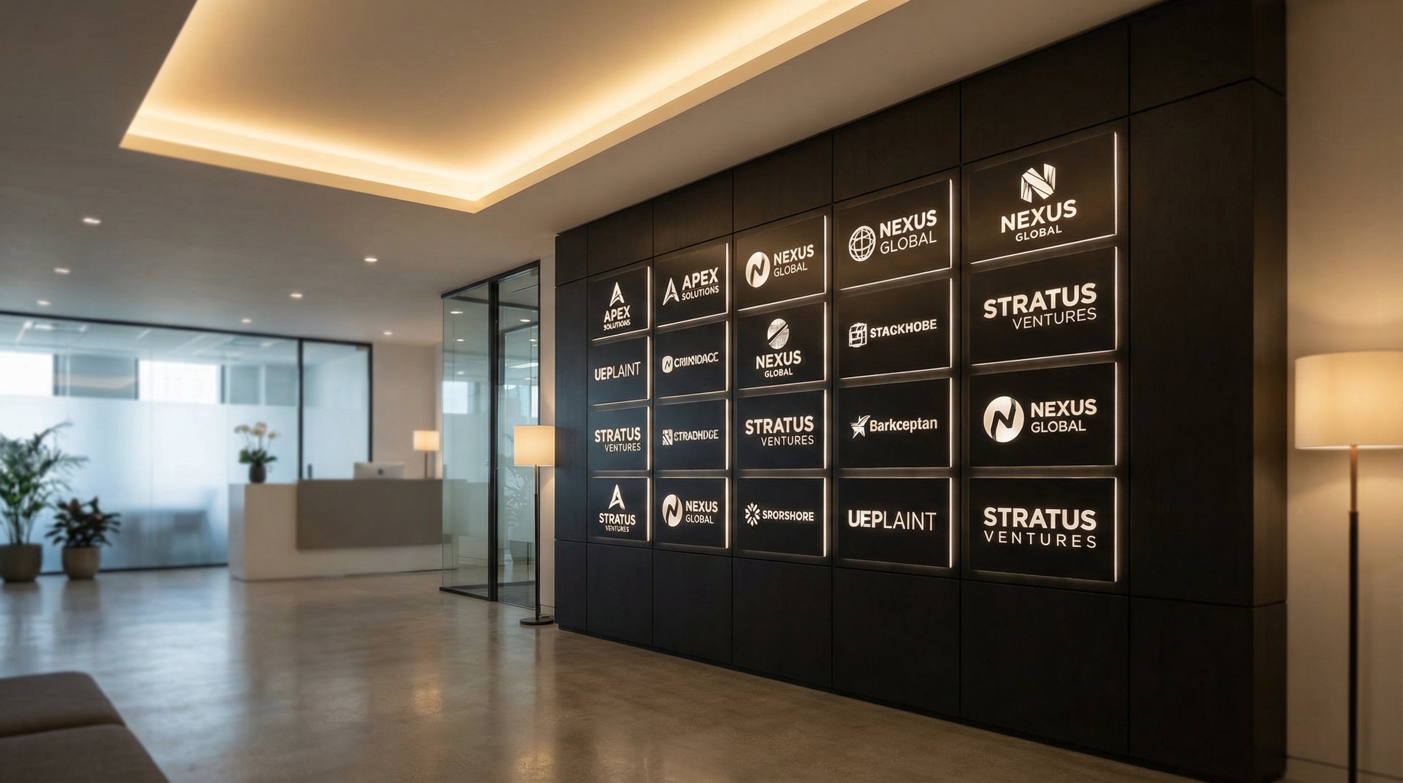 黑料合作品牌Logo墙